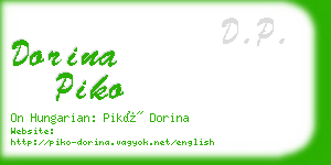 dorina piko business card